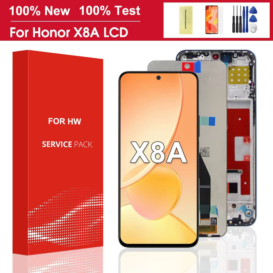 Honor X8a Ersatzdisplay mit 6,7 Zoll LCD-Touchscreen Digitizer Baugruppe inklusive Rahmen in Schwarz - Bild 7