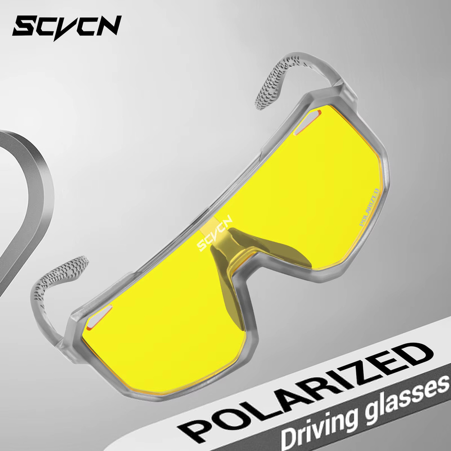 SCVCN Sonnenbrille, Gelb, polarisiert, Vollrand, Unisex, Kunststoff - Bild 6
