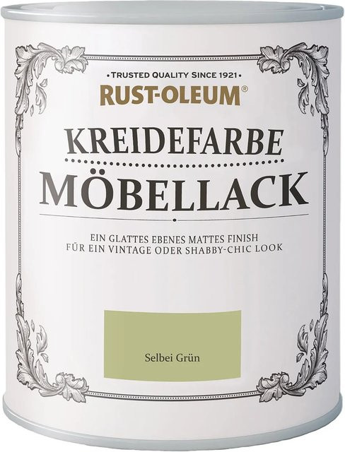 Rust-Oleum Kreidefarbe Möbellack Salbeigrün Matt Wasserbasiert 0,75 l - Bild 1