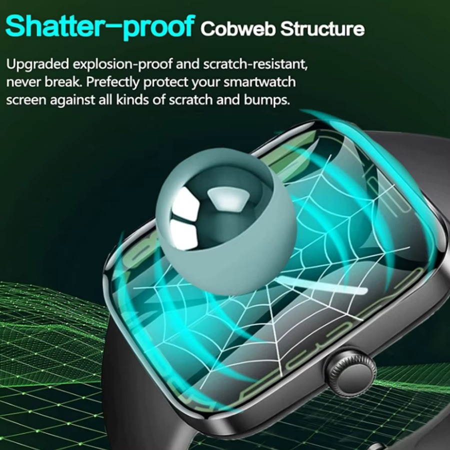 Displayschutzfolie Amazfit BIP MAX, Silikon, transparent - Bild 3