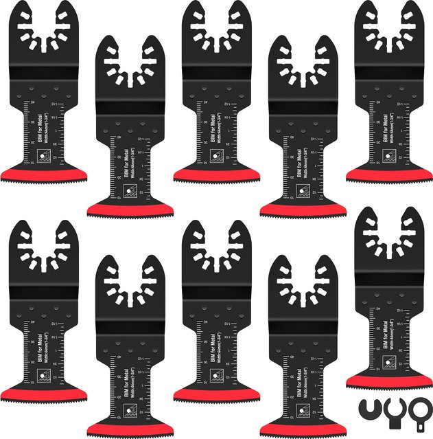 Toorise 10-teiliges Bimetall-Multitool-Sägeblatt-Set für Holz und Metall - Bild 1