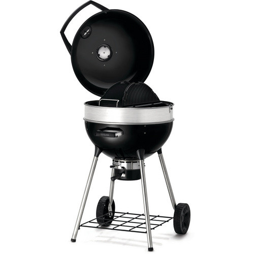 Napoleon PRO Kugelgrill Holzkohlegrill mit Thermometer und Rädern in Schwarz - Bild 2