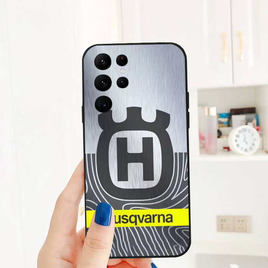 Husqvarna ES Handyhülle für Samsung Galaxy S21 S22 S23 S24 S25 FE Plus Classic in Schwarz Softshell - Bild 3