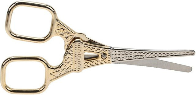 DIYelecs Vintage Turmschere aus Edelstahl für Schneider und DIY-Projekte in Gold und Beige - Bild 1