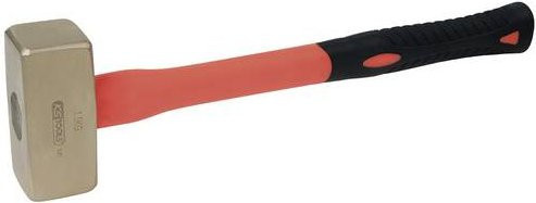 KS Tools Fäustel Aluminium-Bronze mit Glasfaserstiel, 4000g - Bild 1