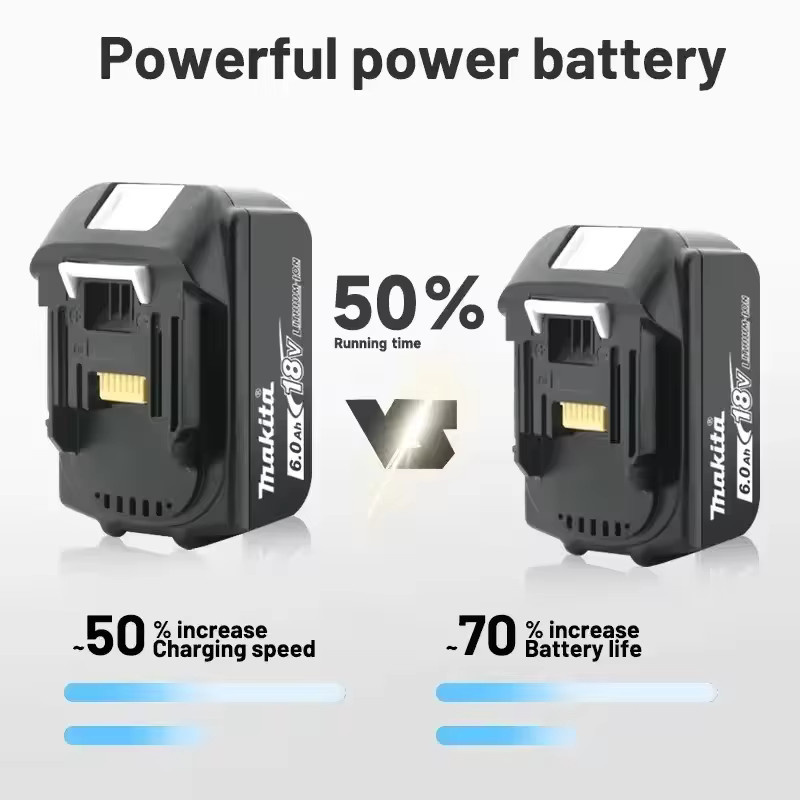 Makita BL1820B Lithium-Ionen-Akku für 18-V-Elektrowerkzeuge in Schwarz - Bild 4
