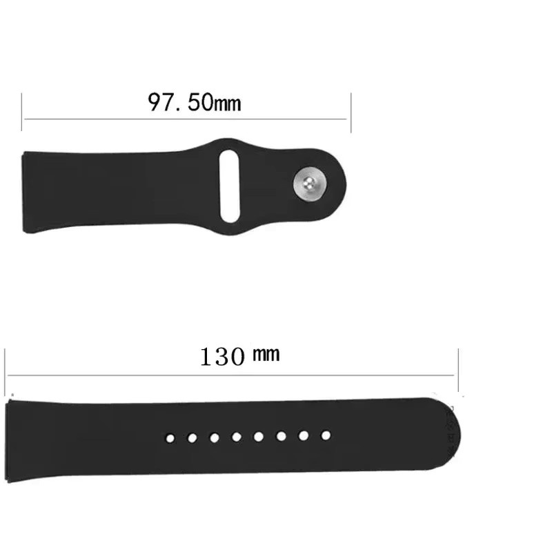 CMF by Nothing Uhrenarmband Silikon, 22 mm, 20 mm, Schwarz, Unisex - Bild 4