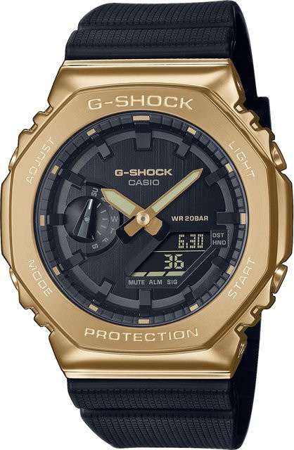 Casio G-Shock Armbanduhr, Quarz, Edelstahl, 44 mm, Unisex, Schwarz, 20 ATM - Bild 1