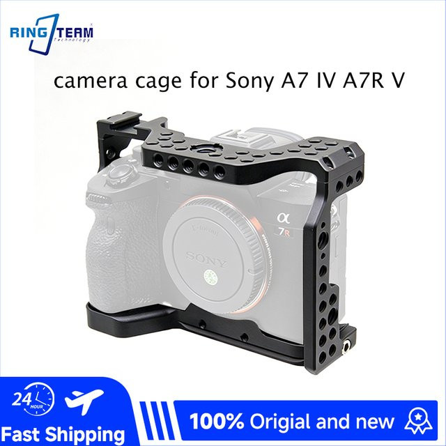 Sony Kamerakäfig für A7 IV und A7R V in Schwarz mit mehreren Schnittstellen und direktem Akkuwechsel - Bild 1