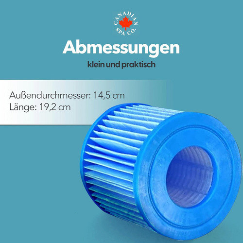 Canadian Spa Whirlpool Filterset 3+1 für portable Pools in Blau - Bild 2
