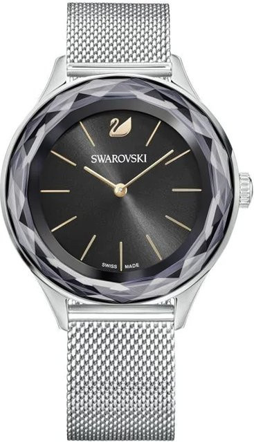 Swarovski Armbanduhr, Quarz, Edelstahl, 36 mm, Schwarz, Damen - Bild 1