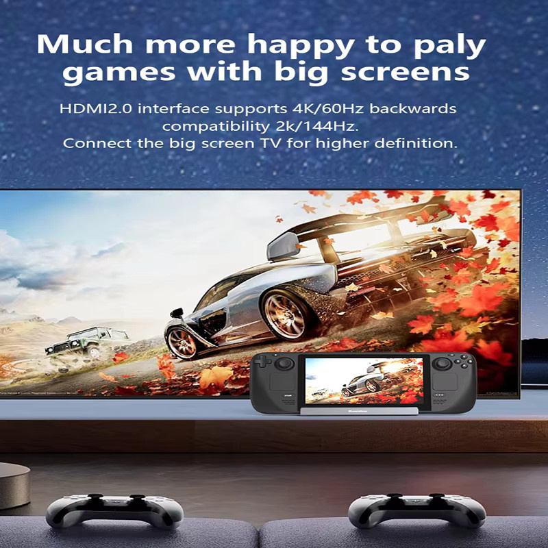 Blueendless USB C Dockingstation für Steam Deck und ROG Ally mit 4K@60Hz HDMI, DisplayPort und Gigabit Ethernet - Bild 5