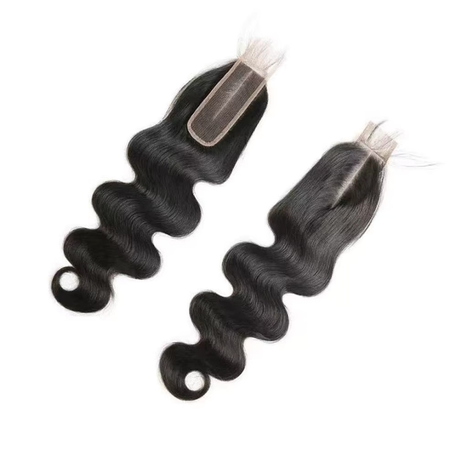 Linhua Lace Closure Brasilianisches Echthaar Body Wave, 2x6, Damen - Bild 2