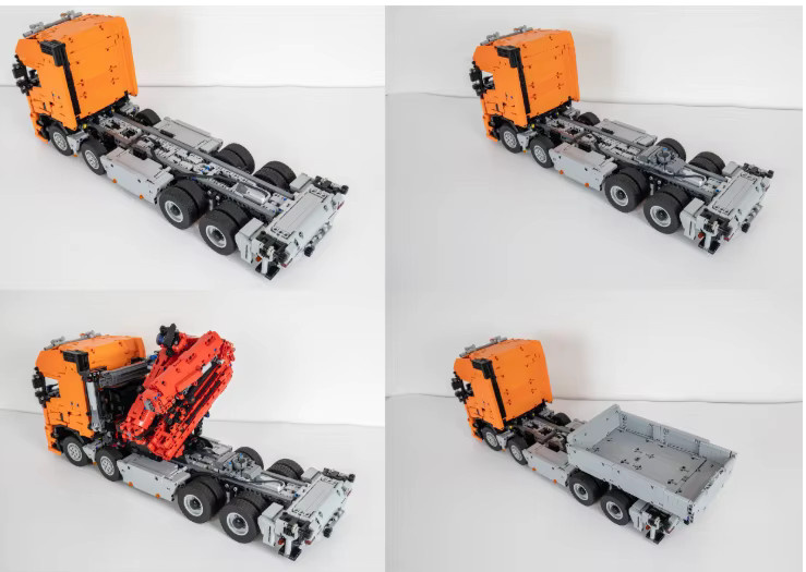 fischertechnik Haupttransporter-Elektrokran High-Tech FH16 750 8 x 6, 4351 Teile - Bild 4