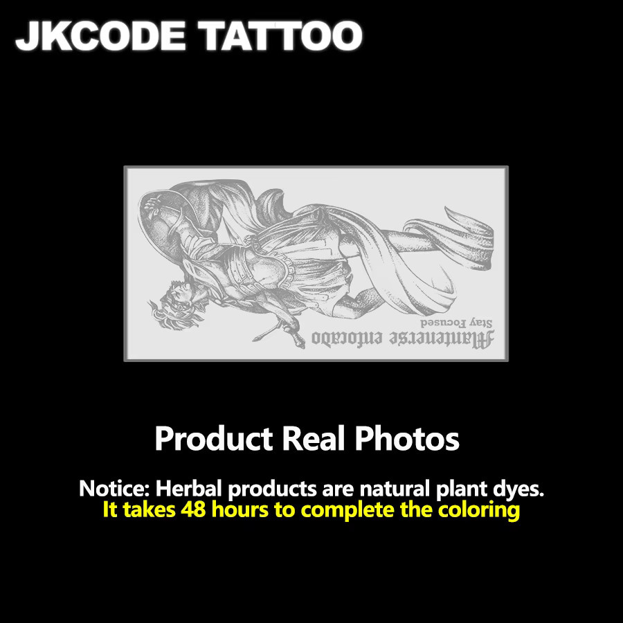 JKCODE TATTOO Temporäres Tattoo Römischer Krieger, Herren - Bild 2
