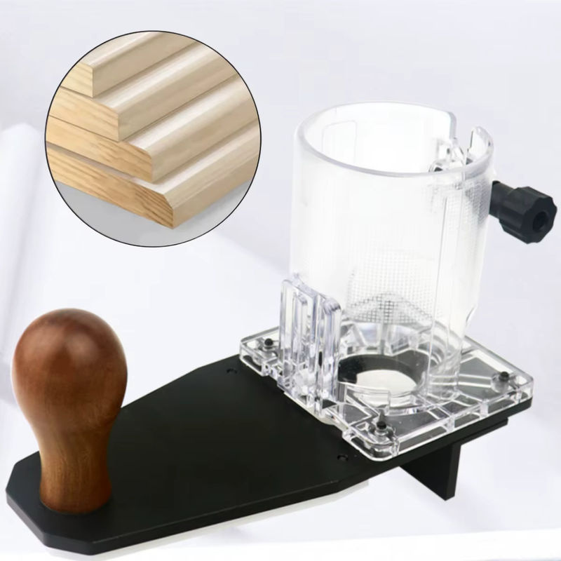 FNICEL Präzisions-Trimmer-Fräser Set mit transparenter Tauchbasis und Führungsplatine zur Holzbearbeitung - Bild 2