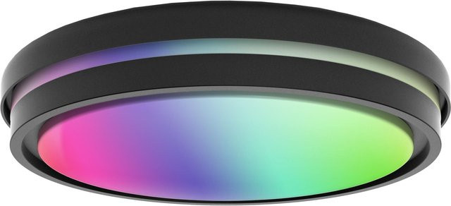 Moderne Deckenleuchte KEA in Schwarz und Multicolour mit RGB-Funktion - Bild 1