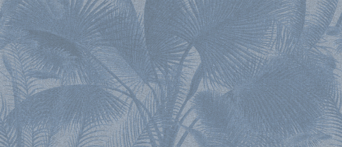 Armani Casa Mural Conrad Tapete mit floralem Naturmotiv in Blau - Bild 1