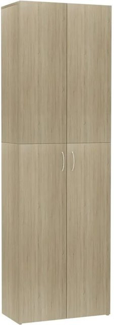 vidaXL Büroschrank Sonoma Eiche in Braun aus Holzwerkstoff, B/T/H: 60 x 32 x 190 cm - Bild 1