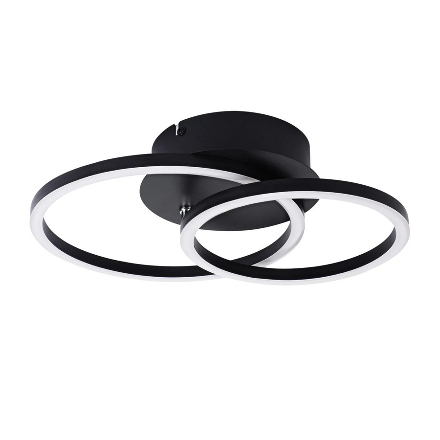 NETTLIFE LED Deckenleuchte in Schwarz aus Metall mit modernem Ring-Design - Bild 2