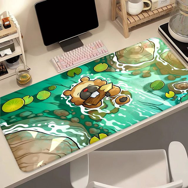 Bandai Pokemon Bidoof Kawaii Schreibtischunterlage Mauspad in Multicolour - Bild 1
