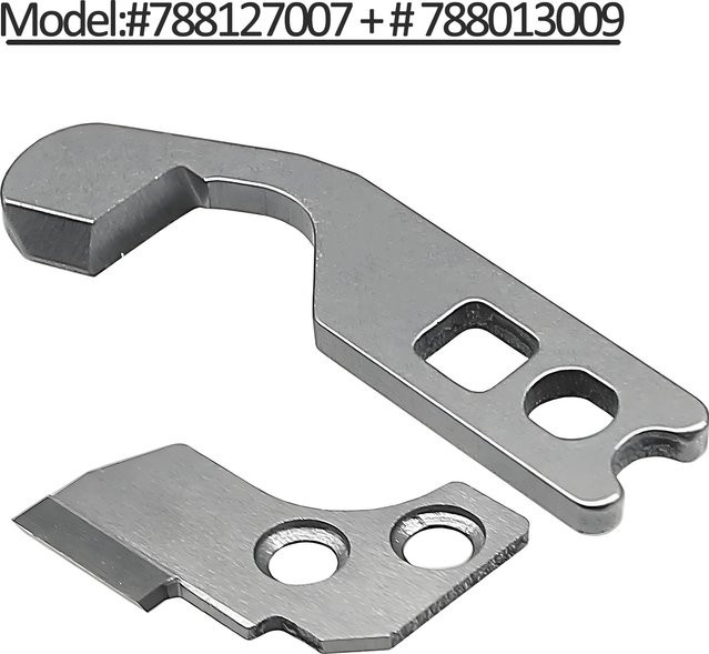 Janome Nähmaschinenmesser-Set für Ober- und Untermesser 788127007 und 788013009 für Serger-Nähmaschinen - Bild 1