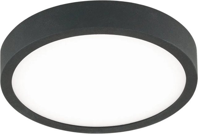 Orion Leuchten LED Deckenleuchte aus Opalglas in Schwarz, Durchmesser: 14 cm, 12W, 820LM, 3000K Warmweiß - Bild 1