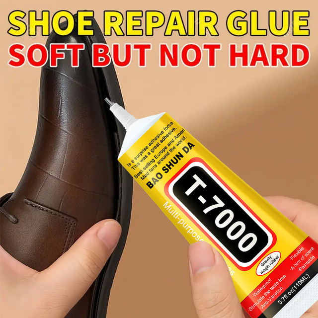 B7000 und T7000 Spezialkleber für Schuhreparaturen in Transparent und Schwarz, geeignet für Leder, Sportschuhe und High Heels - Bild 1