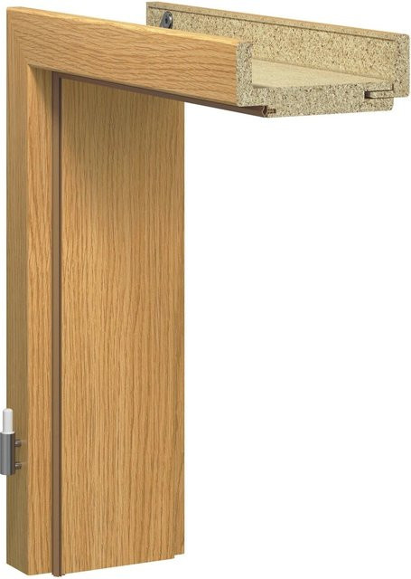 GetaDoor Türzarge Dekorfolie Holznachbildung Eiche Hell in Beige und Braun, B/T/H: 61 x 16,5 x 198,5 cm - Bild 1