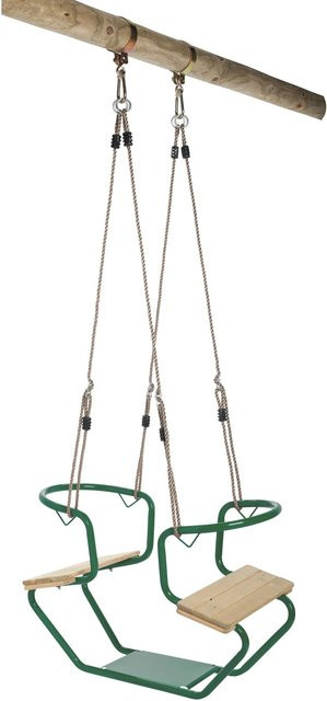 SwingKing Doppel-Schaukelsitz Gondel Grün Metall - Bild 1