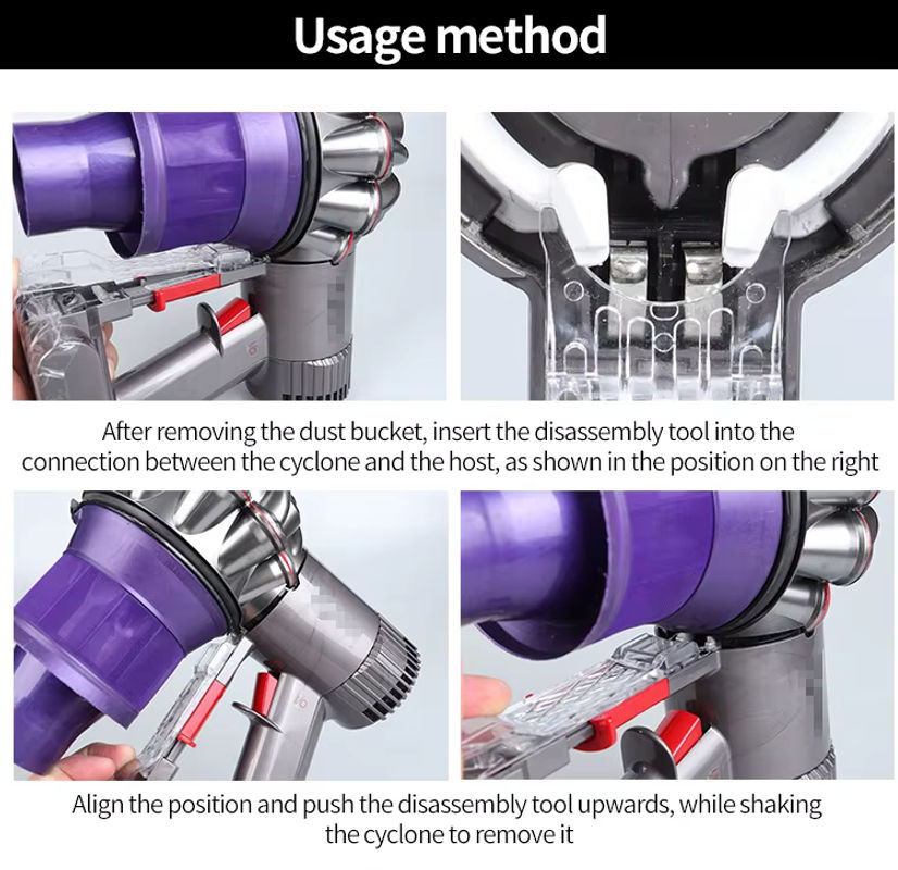 Dyson Zyklon Motor Removal Tool Ersatzteil für DC59 DC61 DC62 SV03 SV06 V6 Staubsauger Zubehör Transparent - Bild 3