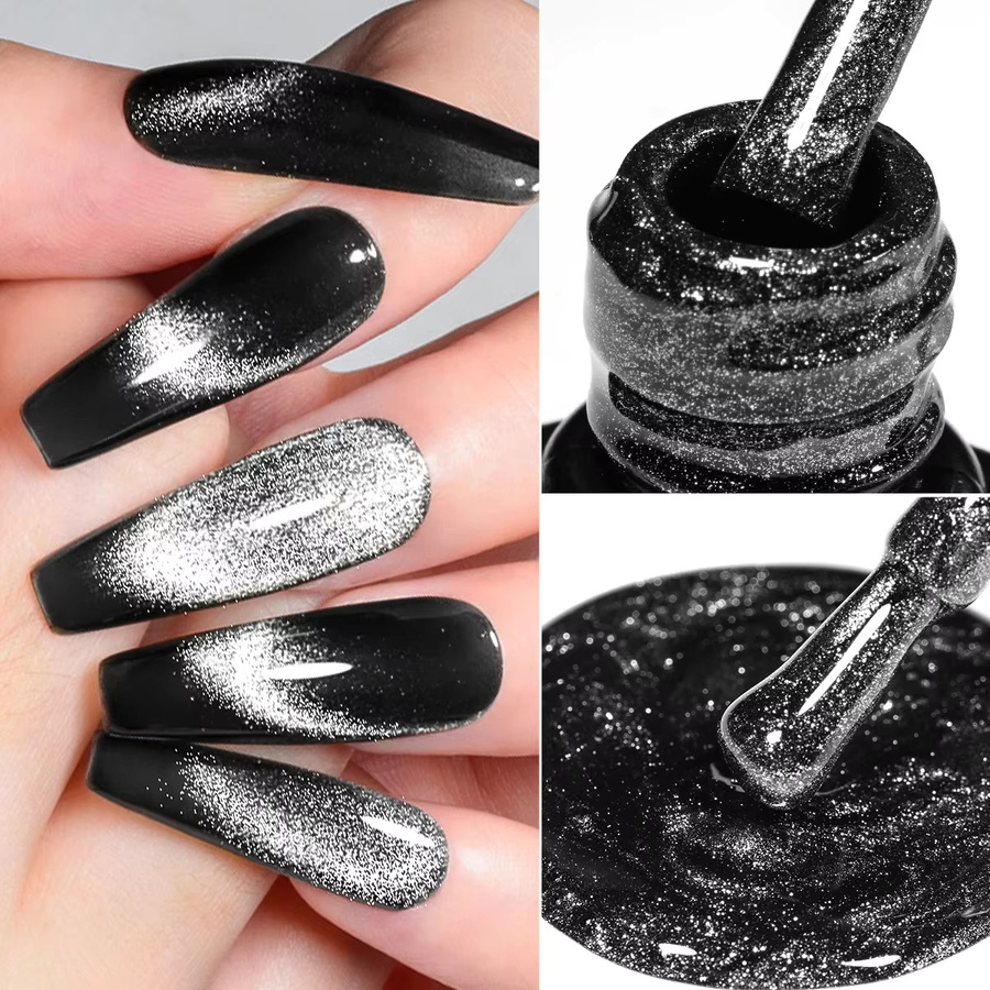FOUR LILY Magnetgel, schwarzes Kristall-Katzen-Gel, 7 ml - Bild 2