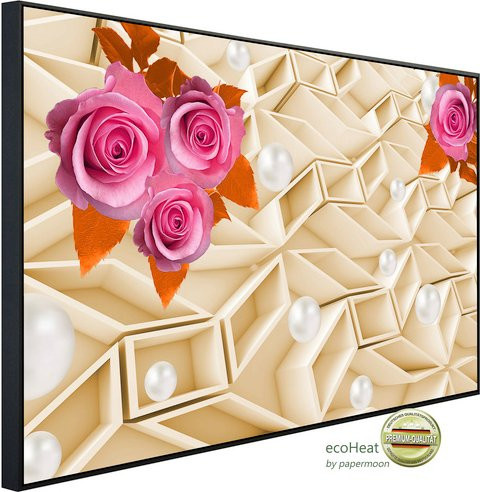 papermoon Infrarotheizung EcoHeat Abstrakt mit Blumen in Bunt mit Matt-Effekt, App-Steuerung und Überhitzungsschutz, B/H/T: 60 x 350 x 60 cm - Bild 1