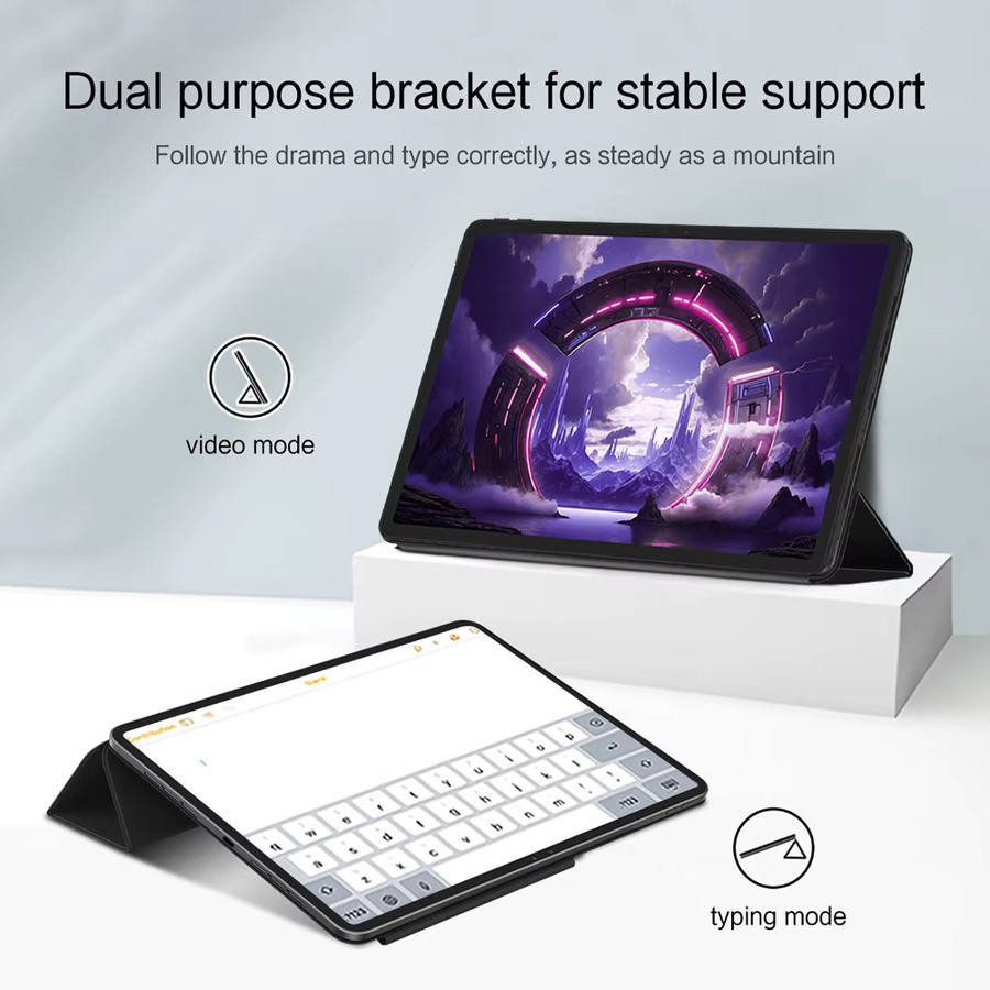 LFOIQN Magnetische Smart Cover Hülle für Lenovo Legion Y900 13 Zoll Tablet, Ultradünn, Farbe: Schwarz - Bild 4