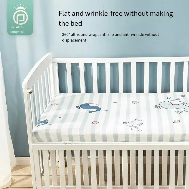 Insular Baby Bettlaken aus reiner Baumwolle mit Tiermotiv für Neugeborene, Stubenwagen und Wiegen - Bild 1