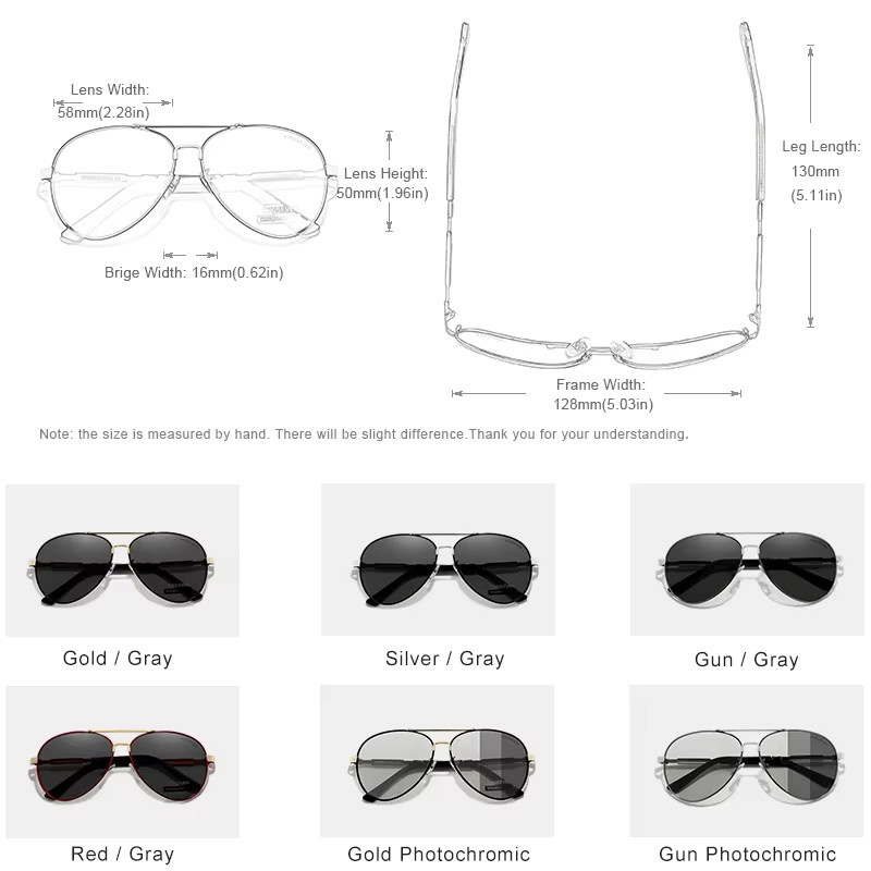 Kings even Sonnenbrille Aviator, Aluminium, Vollrand, Herren, polarisiert - Bild 2