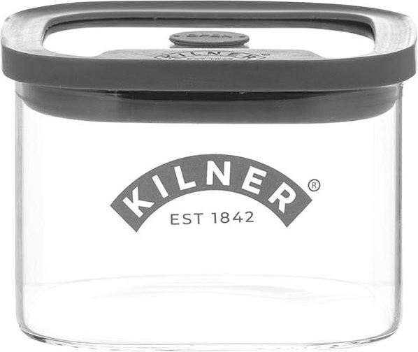 Kilner Vorratsdose aus Glas, transparent/grau, 0,5 l - Bild 1