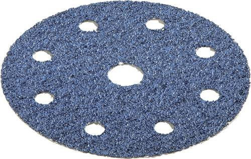 Flex Exzenterschleifpapier für Holz und Metall, Durchmesser: 125 mm, Körnung: 60, Farbe: Blau, 12 Stück - Bild 1