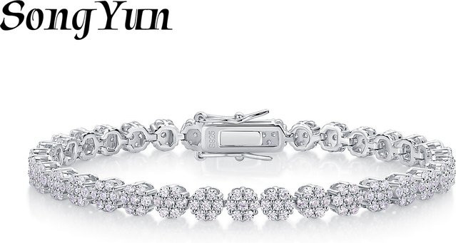 SONGYUN Armband, 925 Silber, Roségold plattiert, Diamant, Damen - Bild 1