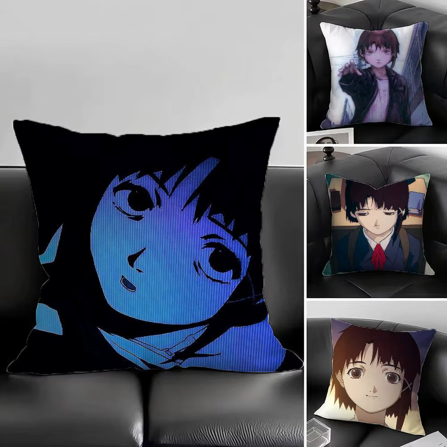 Serielle Experimente Lain Kissenbezug, quadratisch, 40 x 40 cm - Bild 2