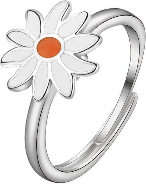 YULIN Ring, Kupfer, Silber, Damen, Gänseblümchen-Fidget-Spinner - Bild 1