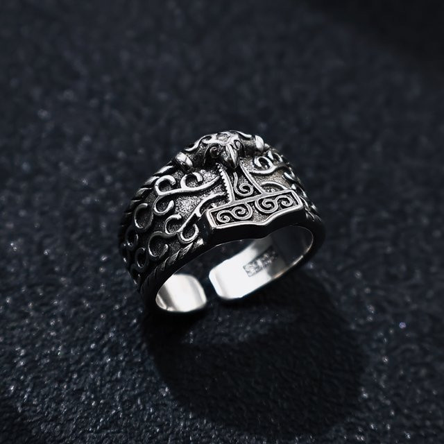 LENNIK Ring, versilberter Kupfer, Herren - Bild 1