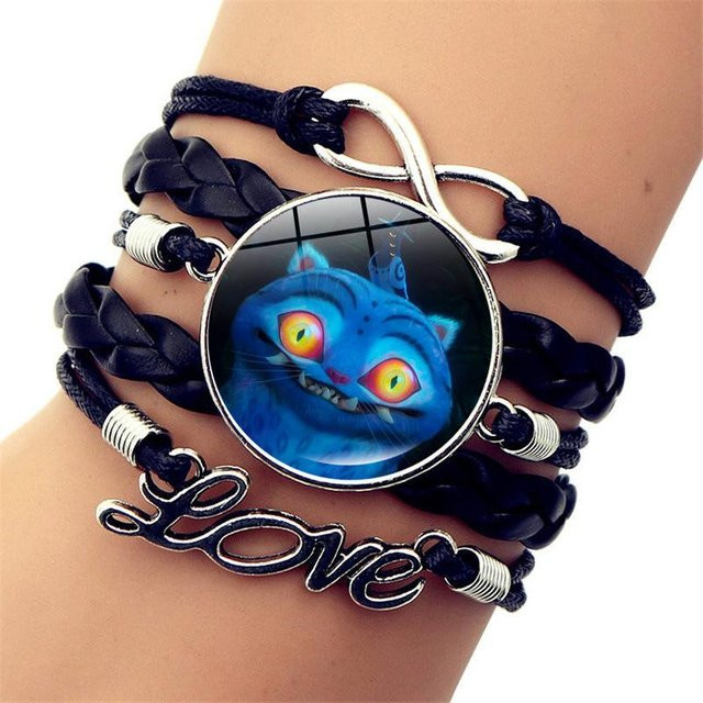 Geflochtenes Armband Leder, Schwarz, Unisex - Bild 1