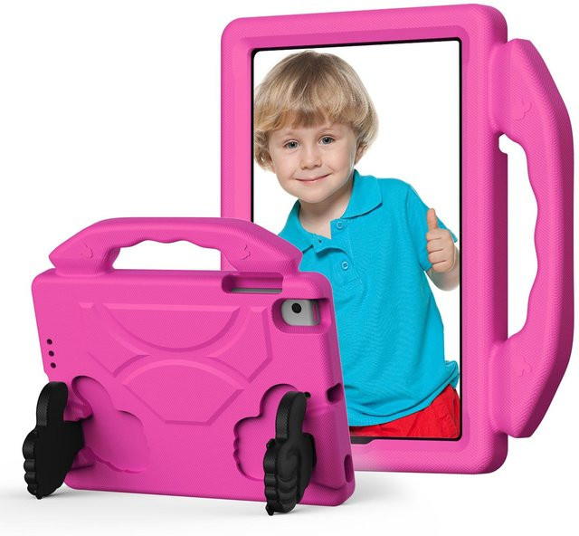Stoßfeste EVA Kinderhülle für iPad Mini 1 2 3 4 5 6 7 und iPad Mini 7 mit Griff und Ständer in Pink - Bild 1