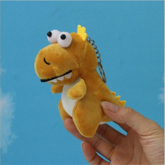 BC Pet Supplies Anhänger Dinosaurier Plüsch, 12 cm, braun, Mädchen - Bild 1