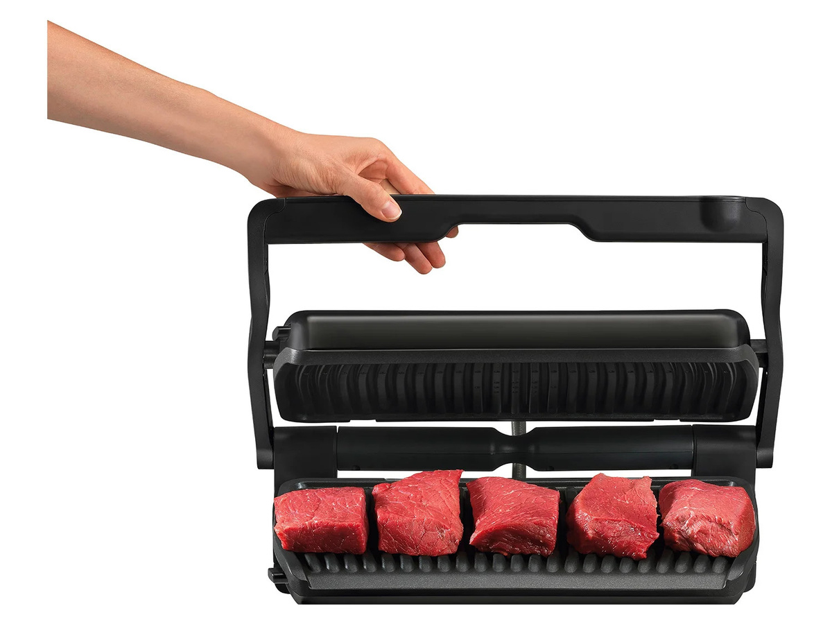Tefal OptiGrill+ XL Kontaktgrill Schwarz Silber mit 9 Grillprogrammen und App-Steuerung - Bild 3