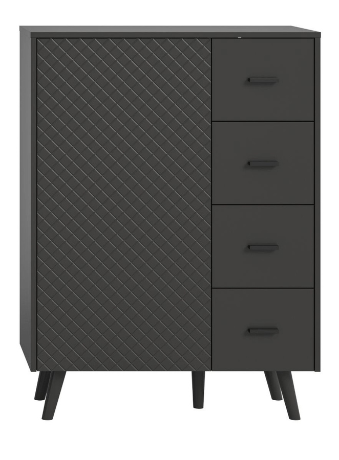 Kommode Madea von Inn.Furn in Grau Matt, B/H: 114 x 84 cm - Bild 4