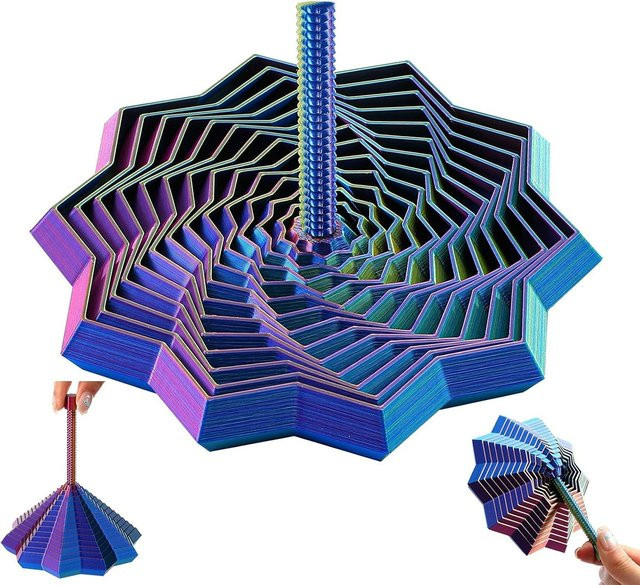 Stern Fidget-Spinner, 3D-gedruckt, Rotierende Polygone - Bild 1