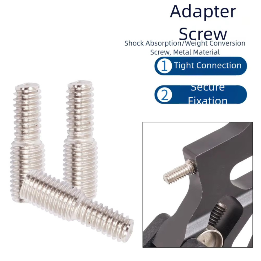 SPORTARC 3er Set Doppel-ende Konverter Reduzierung Bolzen 1/4 20 zu 5/16 24 Gewinde Adapter - Bild 3