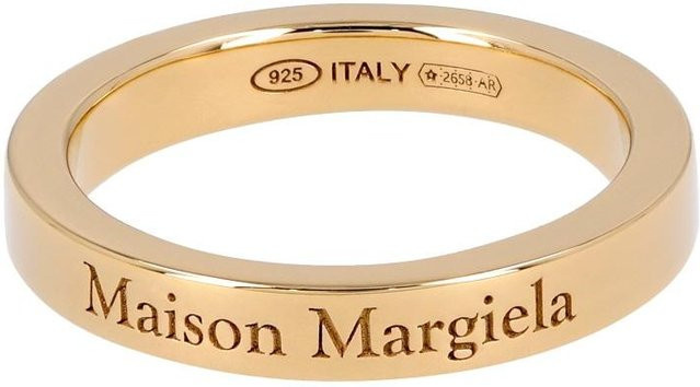 Maison Margiela Silberring, Gravur Logo, 3mm, Damen - Bild 1